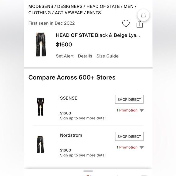 Head of State Black Genuine Leather Motorcycle lyabo Pants 34 - Picture 4 of 16